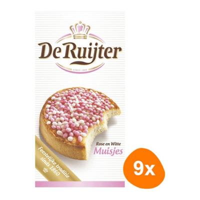 De Ruijter - Roze & Witte Muisjes - 9x 330g De Ruijter - Roze & Witte Muisjes - 9x 330g