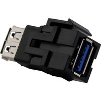 Merten MEG4582-0001 Wandcontactdoos met USB Inzetstuk Zwart 1 stuk(s) - thumbnail