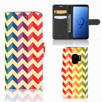 Samsung Galaxy S9 Telefoon Hoesje Zigzag Multi Color - thumbnail
