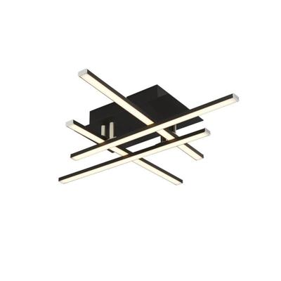 Searchlight Led plafondlampMatrix 4-lichts zwart - 694-4BK