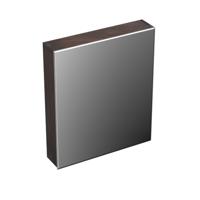 Spiegelkast Forzalaqua Uni 59.5x68.5x12.5 Cm 1 Deur Rechts Tweezijdig Spiegel Eiken Charcoal - thumbnail