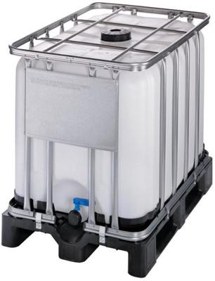IBC tank - Kunststof Pallet - Deksel 150mm - 2 aansluiting - 600 liter