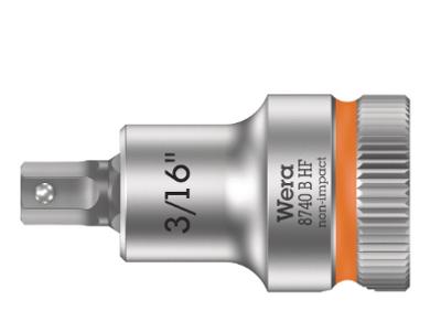 Wera 8740 B HF Binnenzeskant Zyklop Bitdop met 3/8"-aandrijving met vasthoudfunctie, 3/16" x 35 mm - 1 stuk(s) - 05003085001 Wera 8740 B HF Binnenzeskant Zyklop Bitdop met 3/8"-aandrijving met vasthoudfunctie, 3/16" x 35 mm - 1 stuk(s) - 05003085001