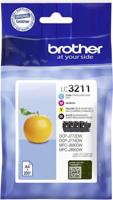 Brother Inktcartridge LC3211 Origineel Combipack Zwart, Cyaan, Magenta, Geel LC3211VAL - thumbnail
