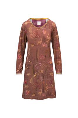 Pip Studio Dana Long Sleeve Nightdress Alberi Pink XL