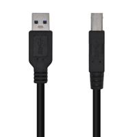 AISENS A105-0444 kabel USB 3.0 printer type A/M-B/M, zwart, 2,0 m - thumbnail