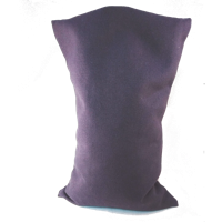 Ecologisch Kersenpitkussen 30x20 cm met wasbaar hoesje (Kleur: Aubergine) - thumbnail