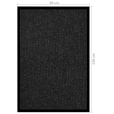 VidaXL Deurmat 80x120 cm gestreept antraciet VidaXL Deurmat 80x120 cm gestreept antraciet