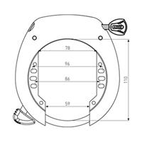 Abus shield xplus 5755l art 2 - zwart - ringslot - thumbnail