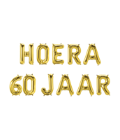 Folie ballon hoera 60 jaar - thumbnail