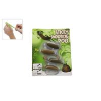 Afschiet plakkerige drolletjes 4 stuks - thumbnail