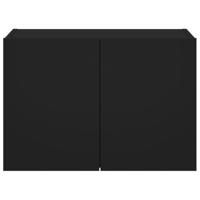 Tv-wandmeubel met LED-verlichting 60x35x41 cm zwart - thumbnail