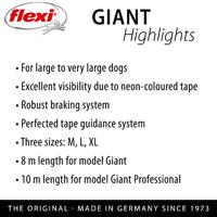 Flexi Special Giant Geel Hond Intrekbare riem 10 m - thumbnail