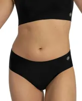 Naadloze slip Airlite Eco - Hipster Classic - Invisible dames onderbroek - Beige - zwart - thumbnail