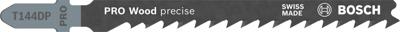 Bosch Accessories 2608633A42 Decoupeerzaagblad T 144 DP, Precision for Wood, verpakking van 100 stuks 100 stuk(s)
