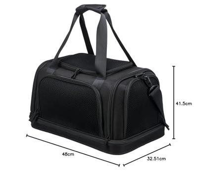Trixie vliegtuigtas plane zwart 44x28x25 cm