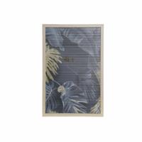 Wanddecoratie DKD Home Decor 30 x 1,5 x 45 cm Natuurlijk Grijs Tropisch (2 Stuks) - thumbnail