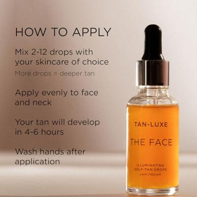 Tan-Luxe The Face Illuminating Self-Tan Drops Serum Light/Medium 10ml Tan-Luxe The Face Illuminating Self-Tan Drops Serum Light/Medium 10ml