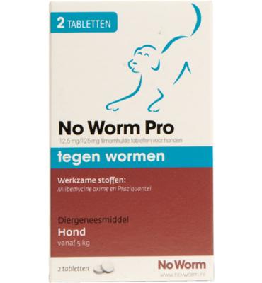 Exil No worm pro hond M 2 Stuks