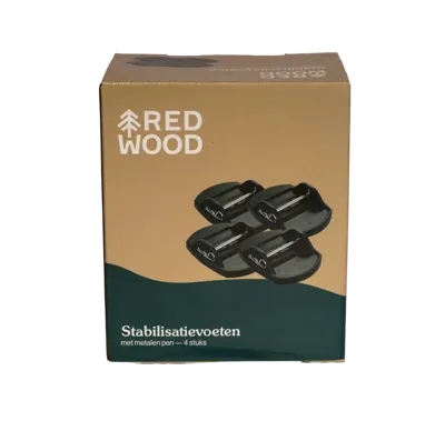 Redwood Stabilisatievoeten met Metalen Pen Redwood Stabilisatievoeten met Metalen Pen