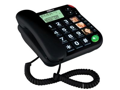 Maxcom KXT480 Teléfono fijo Negro (Black)