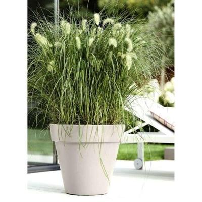 Vaso per fiori - ELHO - Pure Round 40 - Bianco - Ø 39 x H 36 cm - 100% riciclato