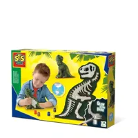 SES gieten en schilderen - glow in the dark dino skelet - thumbnail