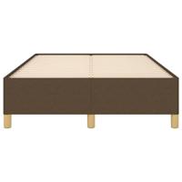 Bedframe zonder matras 120x200 cm stof donkerbruin - thumbnail