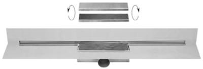 Easy Drain M-Line Douchegoot met waterslot 50 80 cm RVS