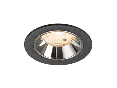 SLV InbouwspotNuminos S zwart/chroom 2700K - 55gr - 1009441