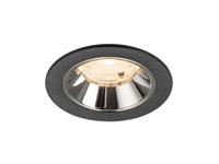 SLV InbouwspotNuminos S zwart/chroom 2700K - 55gr - 1009441 - thumbnail