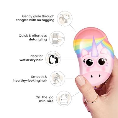 Tangle Teezer original mini kids pink rainbow unicorn - thumbnail
