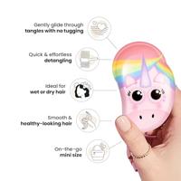Tangle Teezer original mini kids pink rainbow unicorn - thumbnail