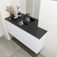 MONDIAZ OLAN 120cm toiletmeubel cale. LEX wastafel urban midden geen kraangat - thumbnail