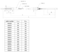 NB PARTS remkabel brake cable 1240/1030 mm nb-parts - thumbnail