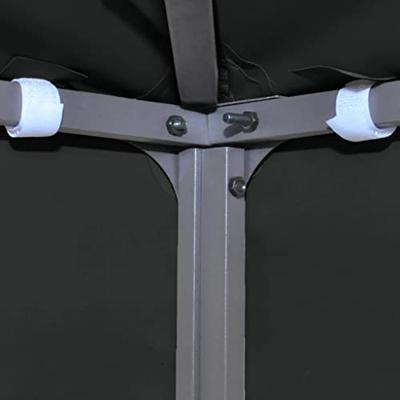 VidaXL Prieeldak 2-laags 310 g/m² 3x3 m zwart