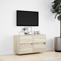 Tv-wandmeubel met LED-verlichting 180x31x45 cm sonoma eiken - thumbnail
