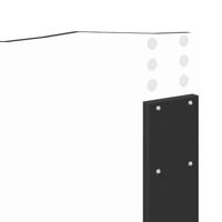 Bedframe met hoofdeinde Zwart 120 x 190 cm Massief grenenhout - thumbnail