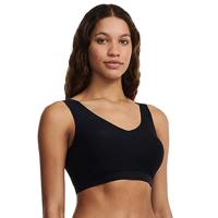 Bralette top met vulling - Soft Stretch - Padded top - Bralette / BH Top naadloos dames - Rood - zwart - Huidskleur - thumbnail