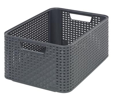 Curver style mand m stapelbaar antraciet