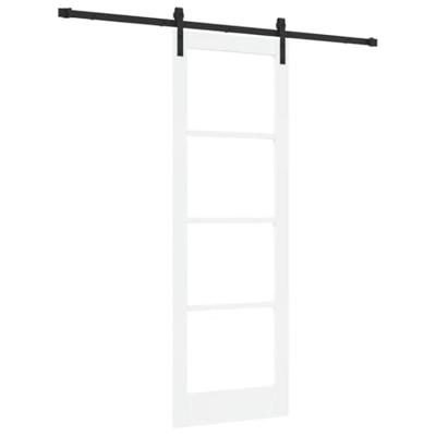 Schuifdeur ORKDAL Wit 73.5 x 211 cm Massief grenenhout - thumbnail
