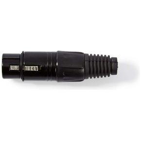 XLR-Connector | XLR 3-pins female | Zwart