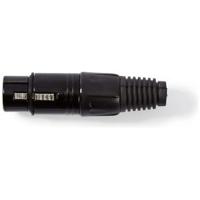 XLR-Connector | XLR 3-pins female | Zwart - thumbnail
