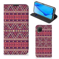 Huawei P40 Lite | Hoesje met Magneet | Aztec Paars - thumbnail
