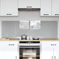 VidaXL Keuken spatscherm 2 pcs lichtgrijs 80 x 50 cm gehard glas - thumbnail