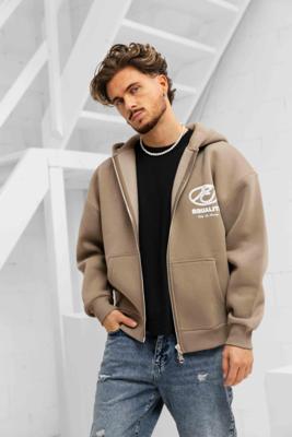 Equalité Arid Oversized Full Zip Hoodie Heren Beige - Maat L - Kleur: Beige | Soccerfanshop