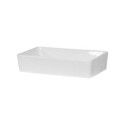 Saniclass San José Waskom opbouw - 60x37x13cm - zonder overloop - rechthoek - keramiek - glanzend wit WK-LG60RAHW Saniclass San José Waskom opbouw - 60x37x13cm - zonder overloop - rechthoek - keramiek - glanzend wit WK-LG60RAHW