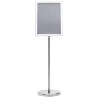 VidaXL Posterstandaard a4 aluminiumlegering zilverkleurig - thumbnail