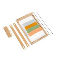 Bigjigs houten weefraam set, 10dlg. - thumbnail