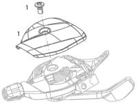 SRAM draaiversteller "gx" twist grip shifter gx 2-sp red - thumbnail